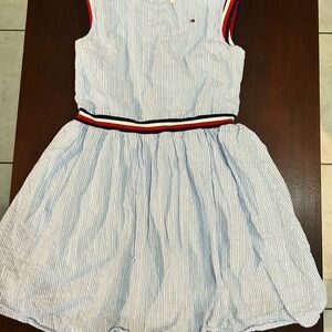 Tommy Hilfiger Blue and White Striped Dress